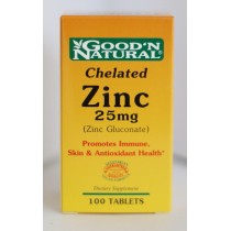 Chelated 鋅 25mg 100粒